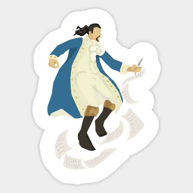 Alexander Hamilton Sticker by Newtegan